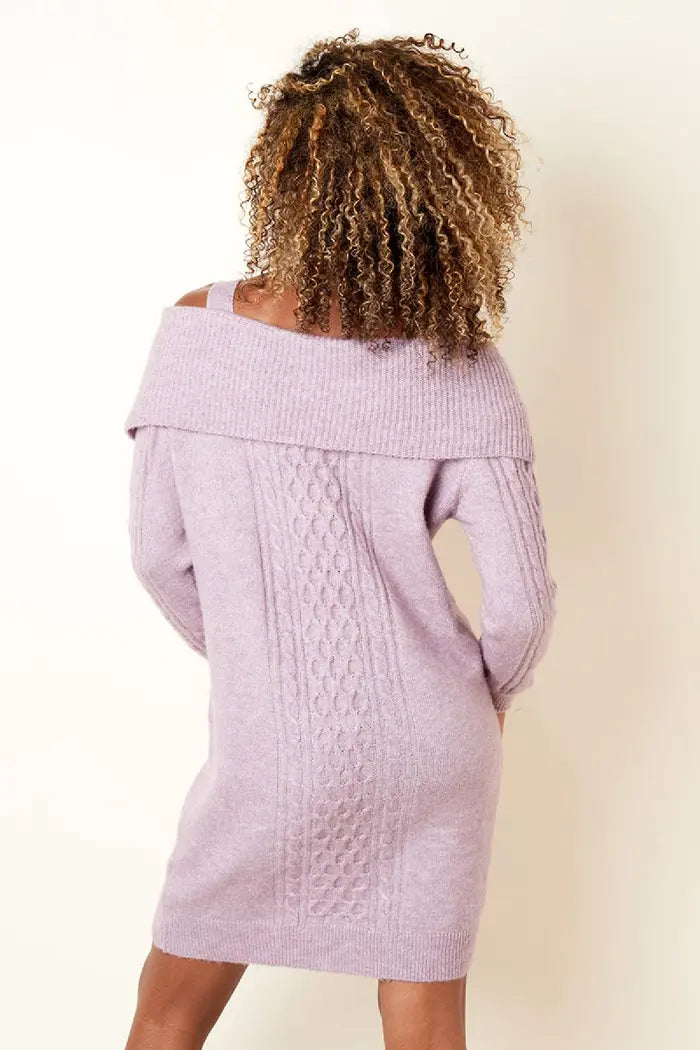 Cable Knit Sweater Dress