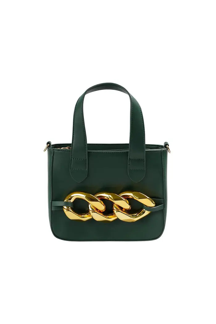 Bag with metal chain