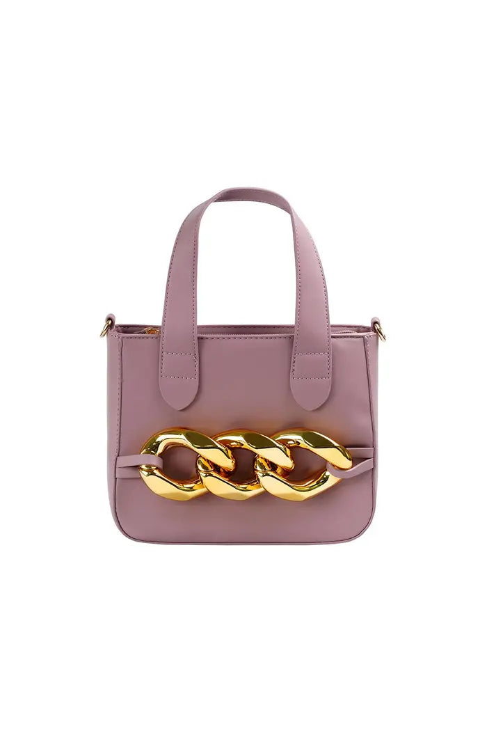 Bag with metal chain