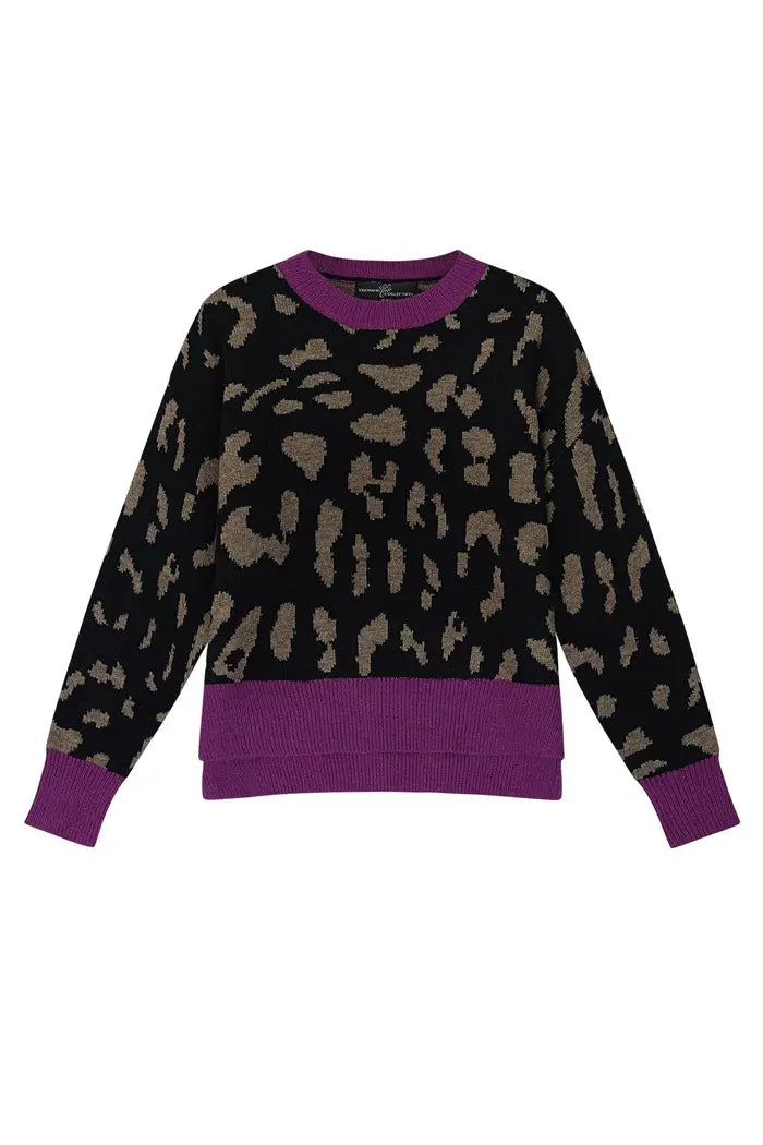 Leopard print sweater